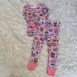 Spearmint fall-themed bamboo Pajamas